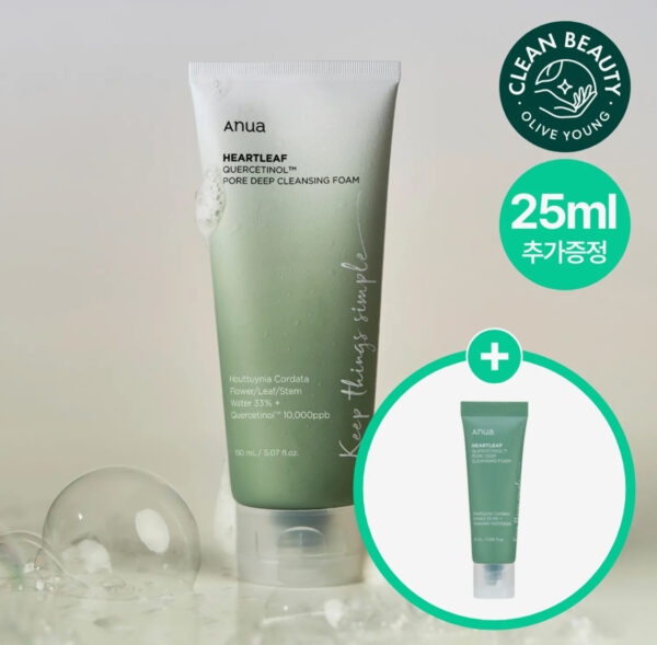 Anua Heartleaf Quercetinol Pore Deep Cleansing Foam 150 ml + 25ml