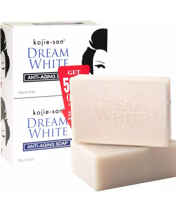 Kojie San Dream White Anti-Aging Soap - 2 Bars x 135g - Skin Brightening